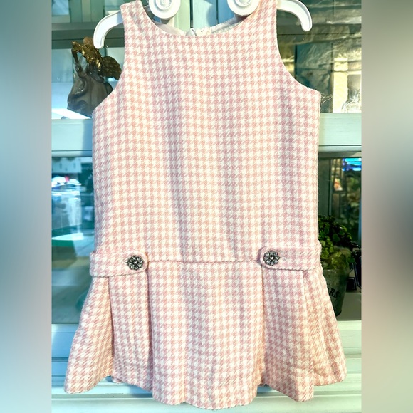 Cherokee little girls Pink Textured Dress - Picture 1 of 6